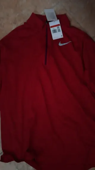Sudadera Nike Media Cremallera Roja