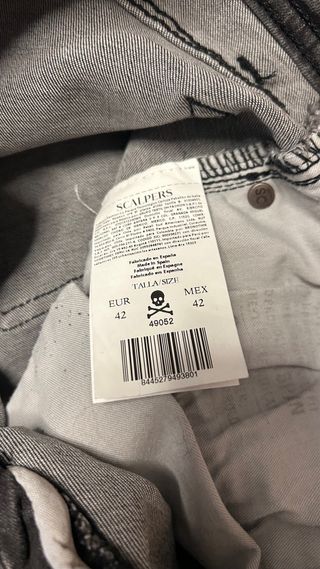 Pantalón Vaquero Skinny Gris Scalpers
