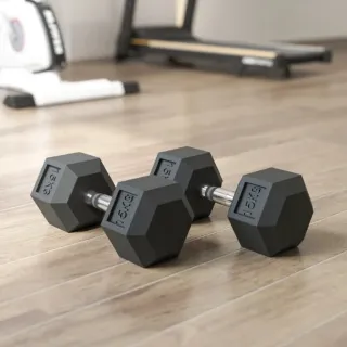 2 Mancuernas 15kg Hexagonales