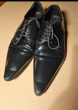 Dsquared2 Zapatos de cuero Negros Puntiagudos