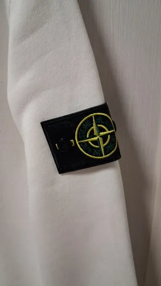 Sudadera Stone Island Blanca Talla L