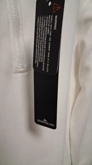 Sudadera Stone Island Blanca Talla L