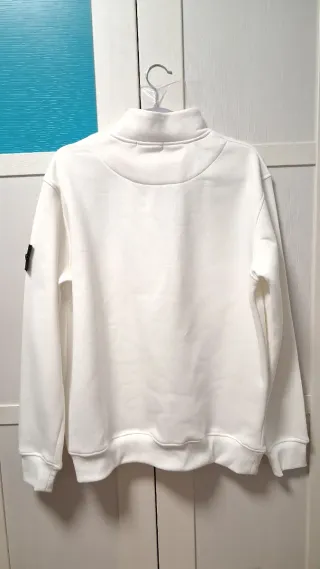 Sudadera Stone Island Blanca Talla L