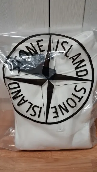 Sudadera Stone Island Blanca Talla L