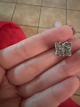 Ciondolo farfalla con strass