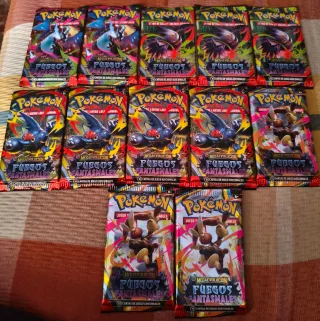 12 Sobres Pokémon Fuegos Fantasmales