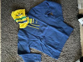Felpa Ayrton Senna Blu/Gialla Taglia M