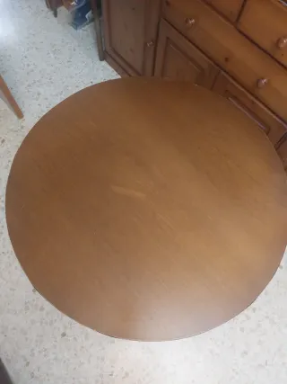 Mesa Camilla 80x75 Marrón