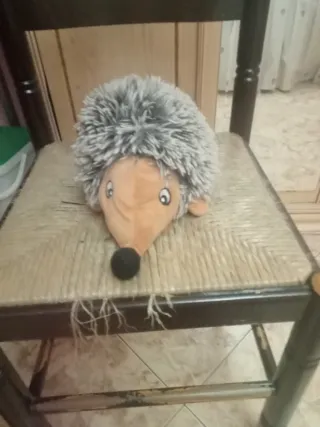 Peluche Hámster Gris y Blanco