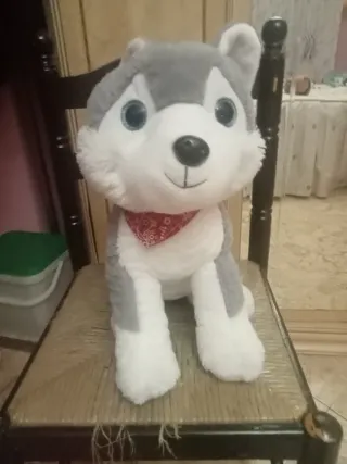 Peluche Hámster Gris y Blanco