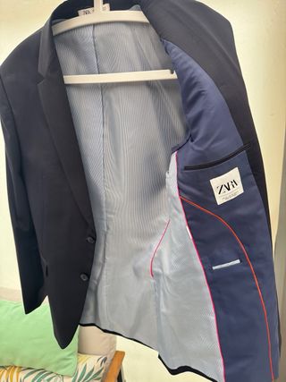 Americana azul marino Zara Talla 50