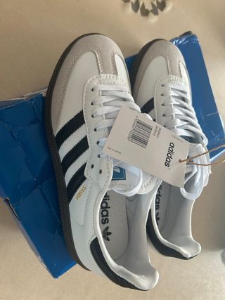 Adidas Samba Blancas y Negras