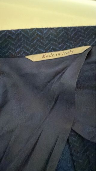 Americana Canali Azul de espiga