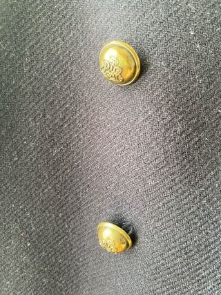 Abrigo Zara azul doble botonadura