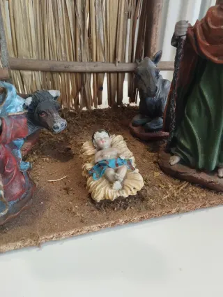 Portal de Belén con Reyes Magos