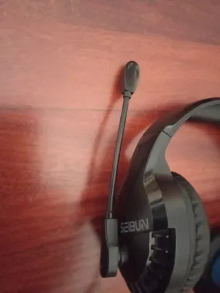 Cascos Gamer Seibun Cable Micrófono Negros