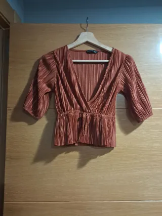 Blusa cruzada manga 3/4