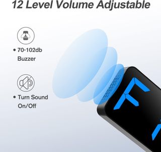 Temporizador LED Gimnasio Reloj Pared 38x10cm