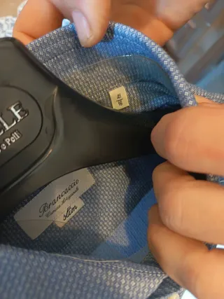 Camicia Brancaccio sartoriale taglia 41 blu