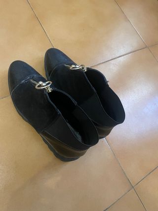 Botas de vestir negras con cremallera
