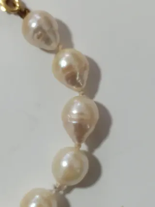 Pulsera Perlas Oro 750 20 cm