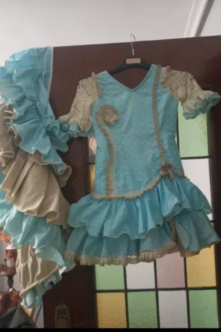 Traje de flamenca niña T6-7 años