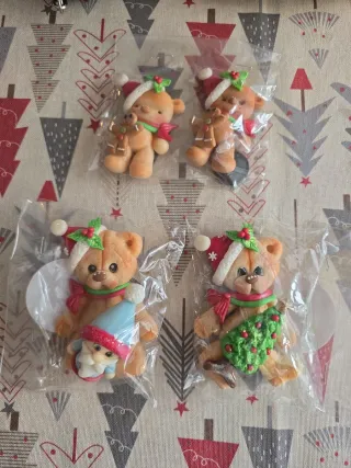 Imanes nevera ositos Navidad