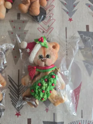 Imanes nevera ositos Navidad