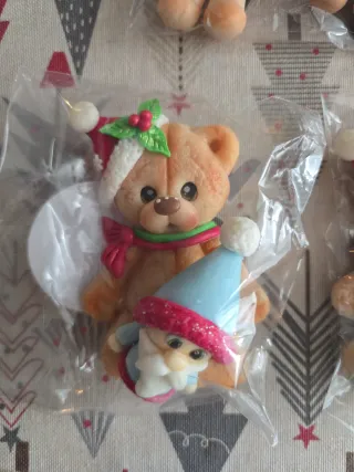 Imanes nevera ositos Navidad