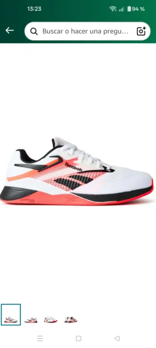Reebok Nano X4 Zapatillas Mujer Naranja/Blanco