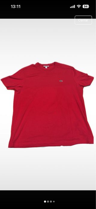 Camiseta Lacoste Roja