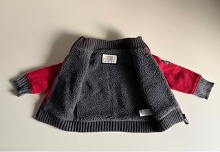 Giacca bimbo rossa con zip