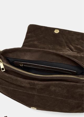 Bolso piel Zara marrón