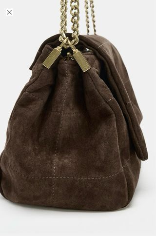 Bolso piel Zara marrón