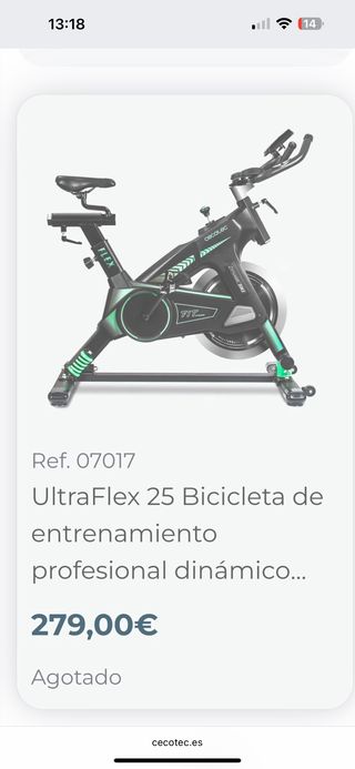 Bicicleta Estática Cecotec Ultraflex 25