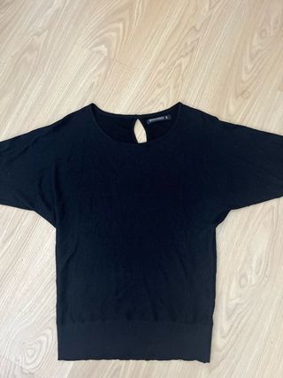Jersey negro manga murciélago talla S