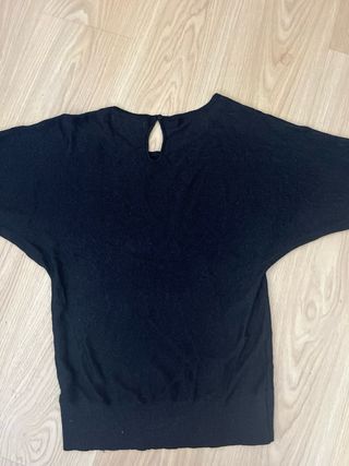 Jersey negro manga murciélago talla S