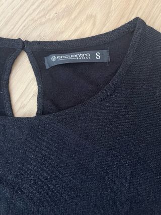 Jersey negro manga murciélago talla S