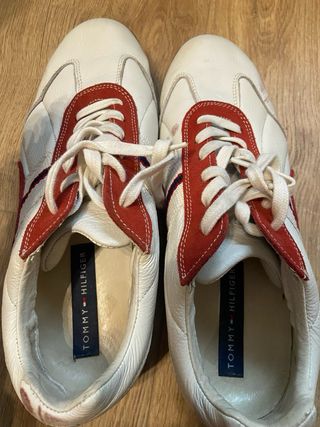Zapatillas Tommy Hilfiger Hombre Blancas/Rojas