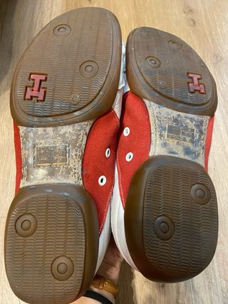 Zapatillas Tommy Hilfiger Hombre Blancas/Rojas