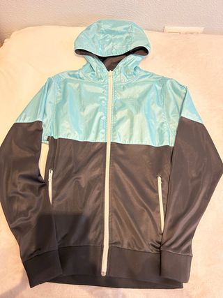 Sudadera Pull and Bear Gris y Turquesa