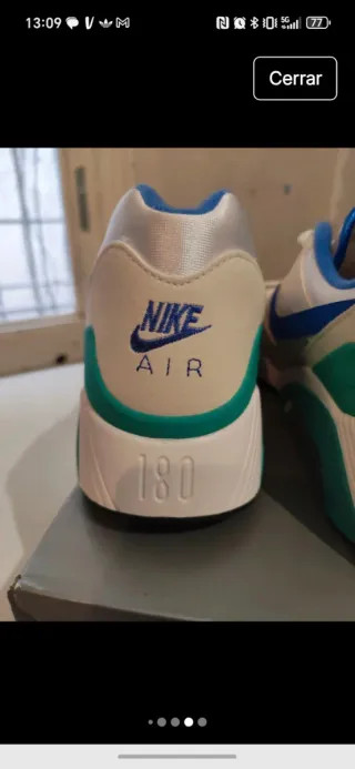Nike Air Max 180 Azul Blanco