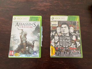 Xbox 360 con 2 controller e 2 giochi