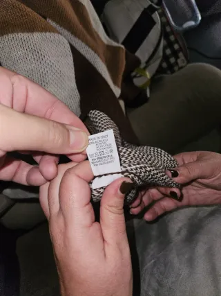 Jersey mujer patchwork beige, marrón, blanco