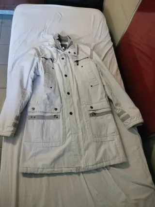 Giubbotto invernale lungo bianco taglia L
