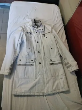 Giubbotto invernale lungo bianco taglia L