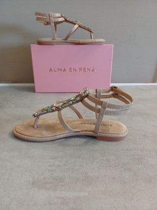 Sandali Alma en Pena Taglia 37 Dorati