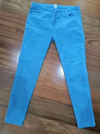 Pantalones de pana azul talla 42