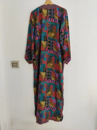 Chilaba/Kaftán tipo Seda Artesanal Talla L/XL.