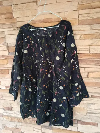 Blusa floral talla grande